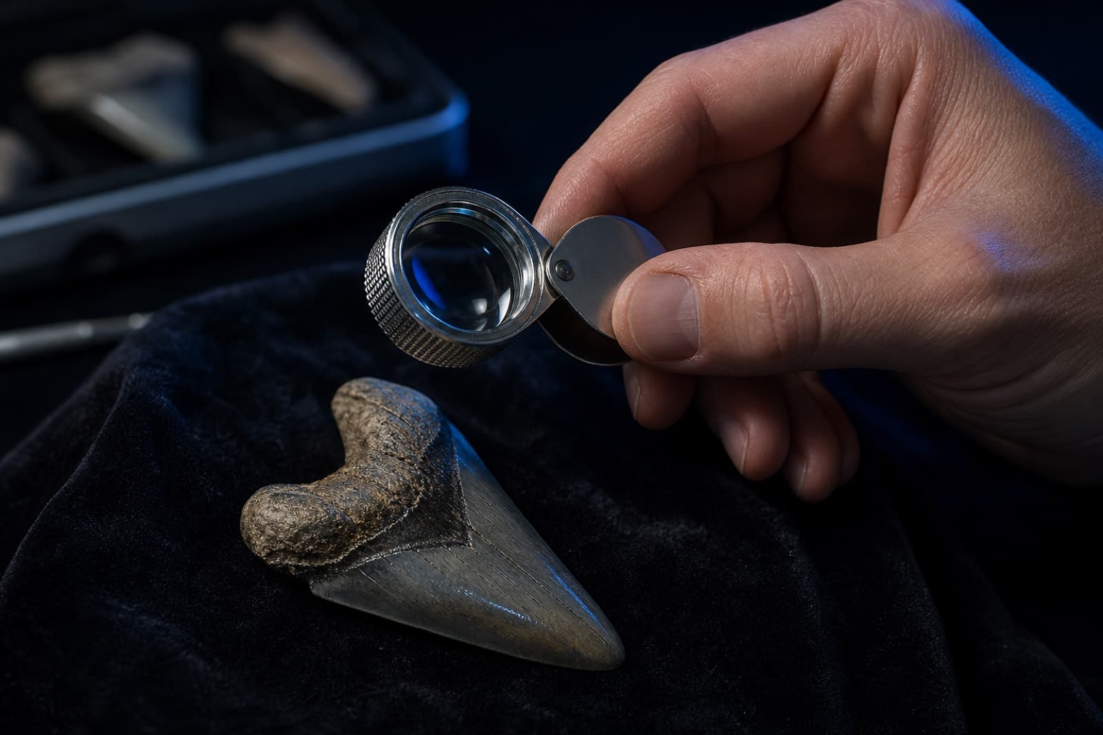 Sample loupe inspection