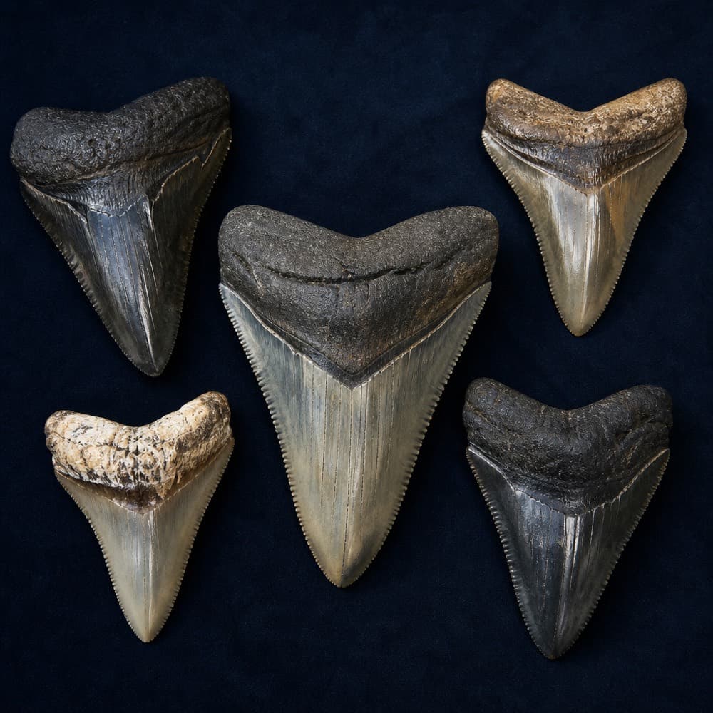 Megalodon teeth