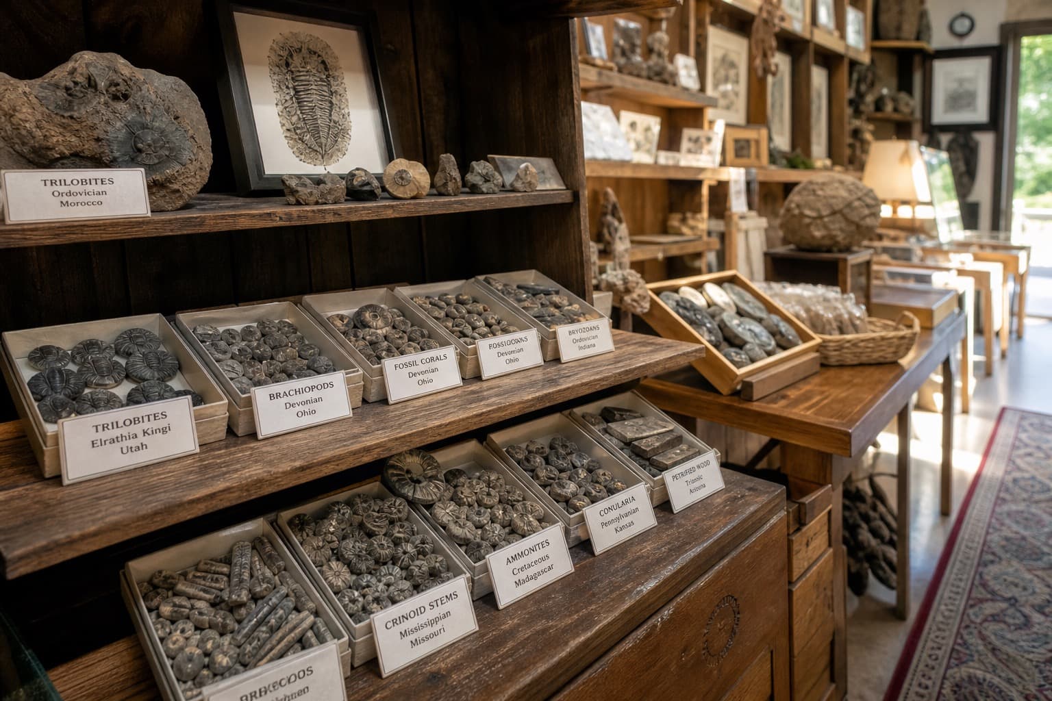 Seller store shelves — browse auctions while you wait for matches