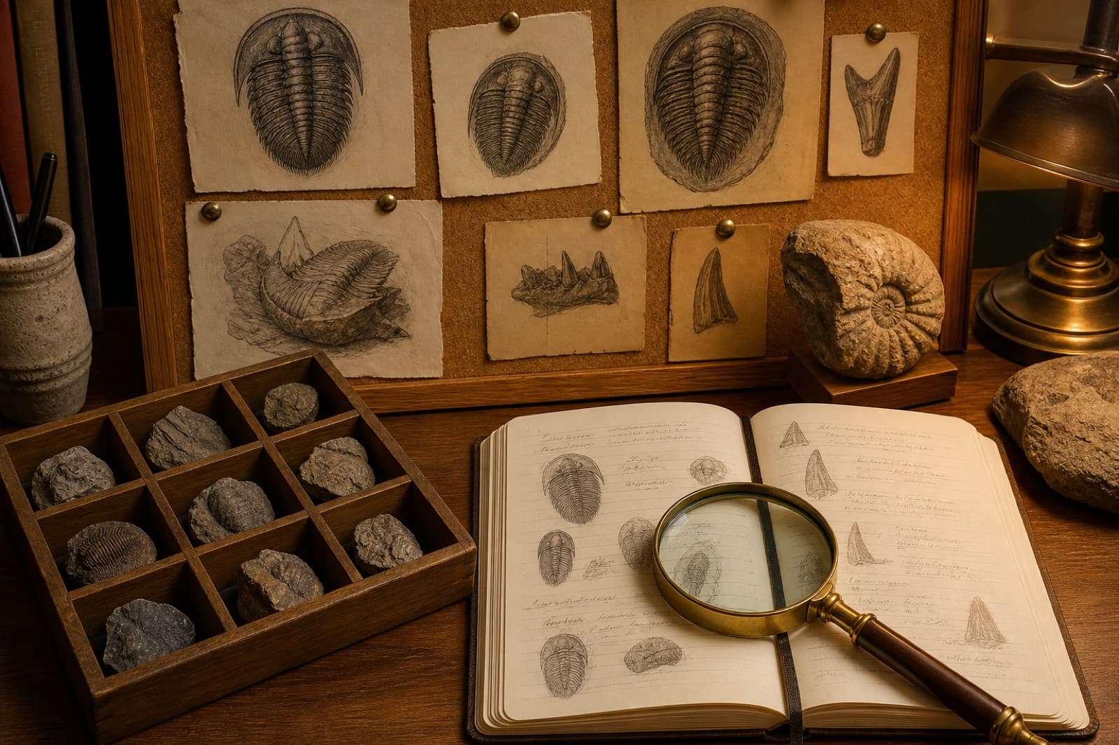 Wishlist corkboard and specimen tray — read how Wanted matching works