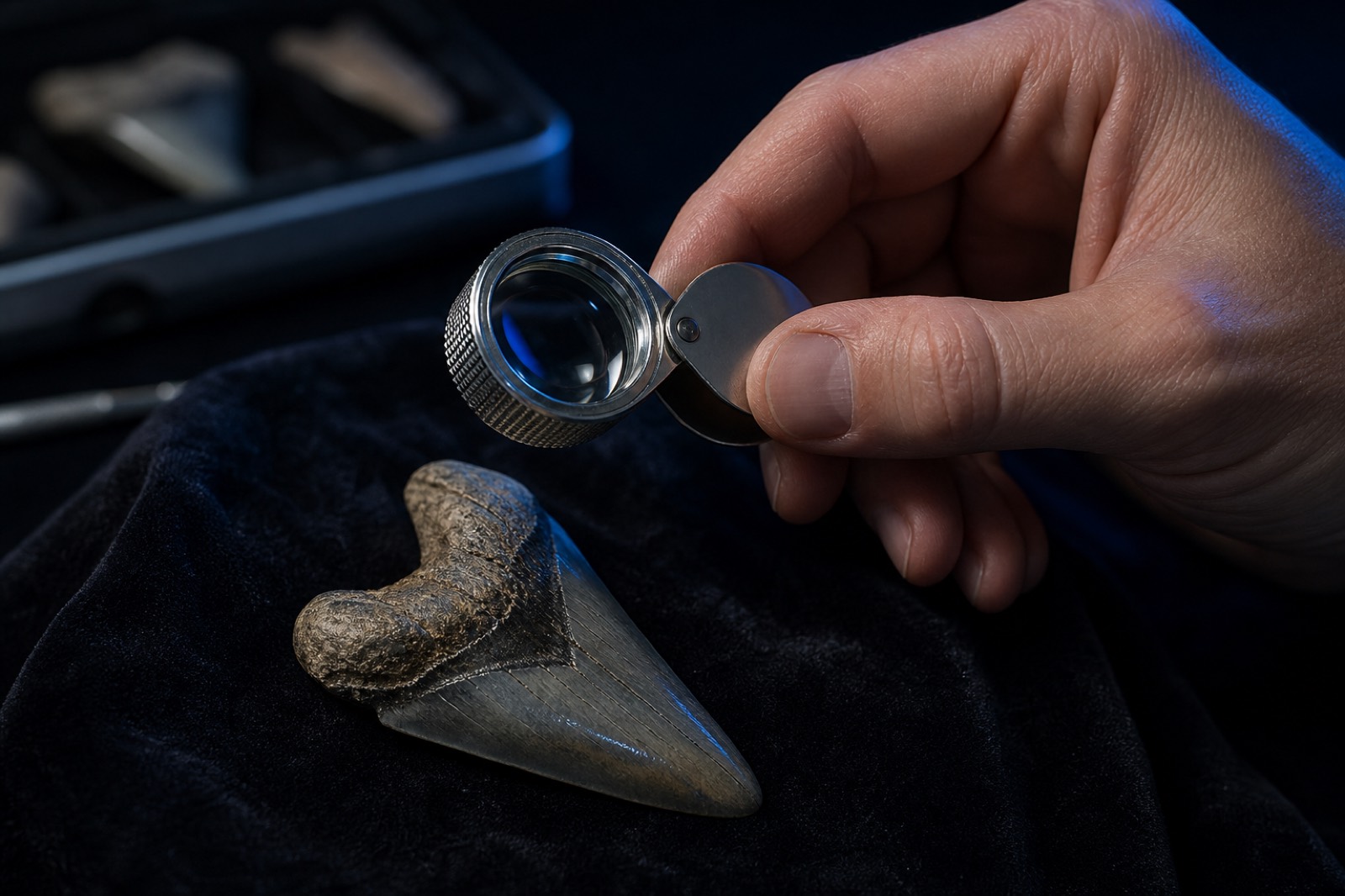 Sample loupe inspection
