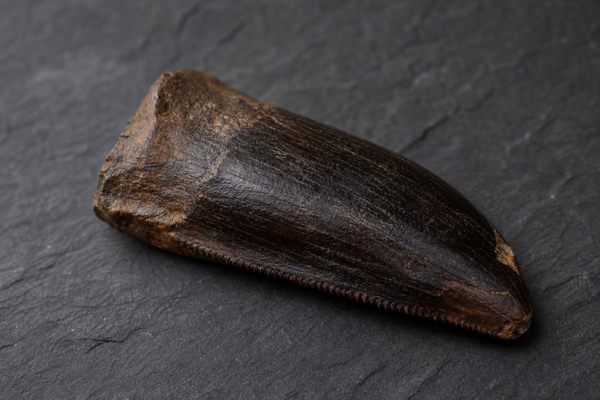 T. rex tooth — Hell Creek, Montana
